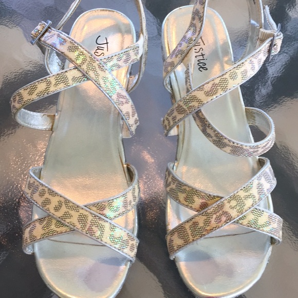 Justice Wedge Sandals - Picture 2 of 8